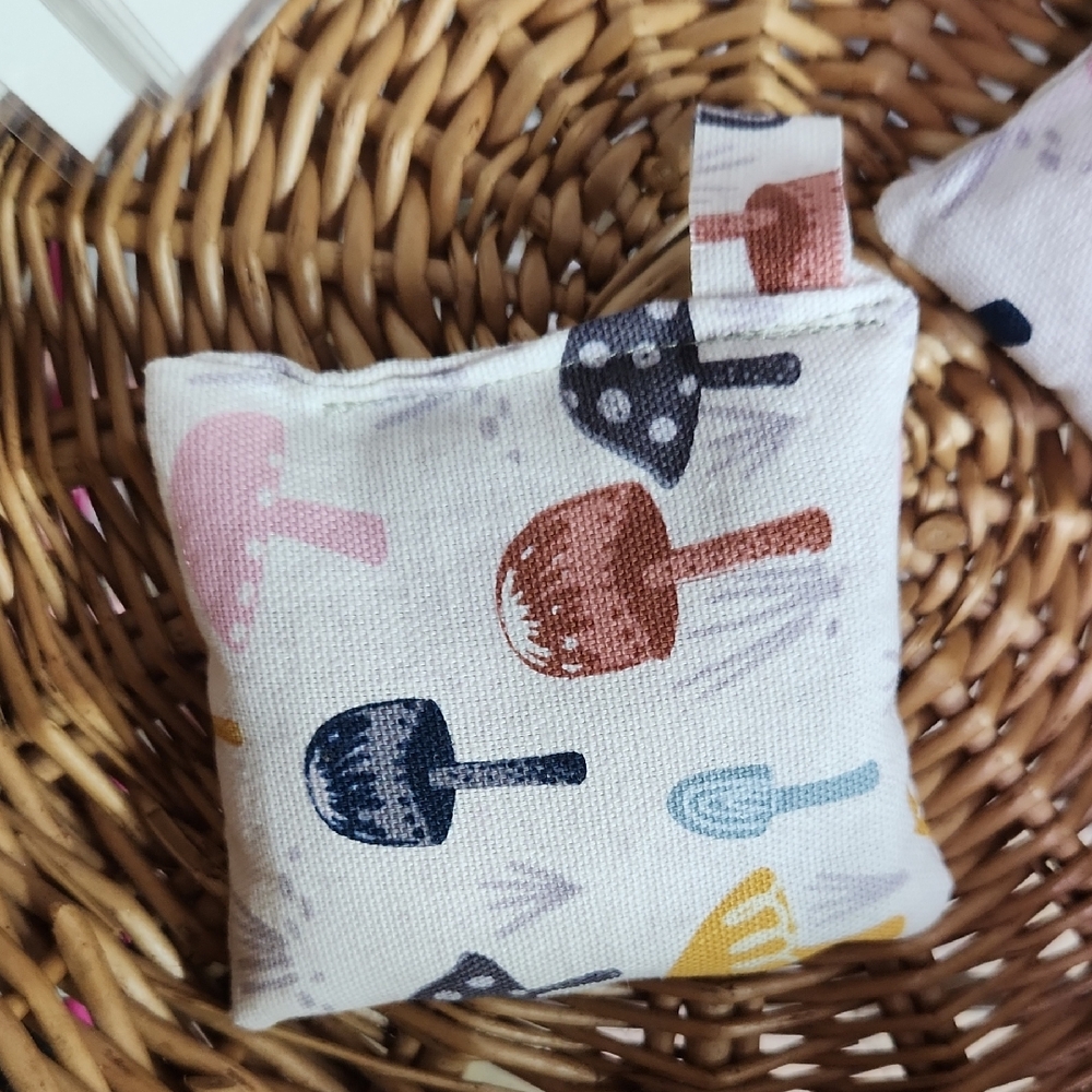 Mushroom Print Lavender Sachet